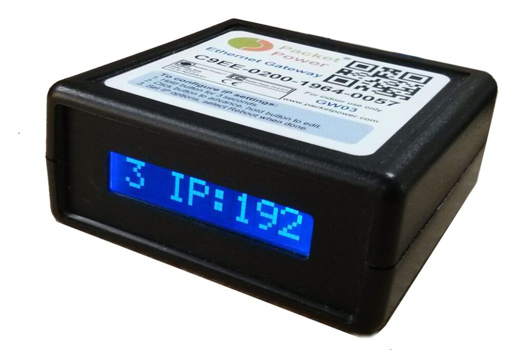 Packet Power ethernet gateway